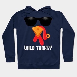 Thanksgiving Wild Turkey Face Halloween Costume Hoodie